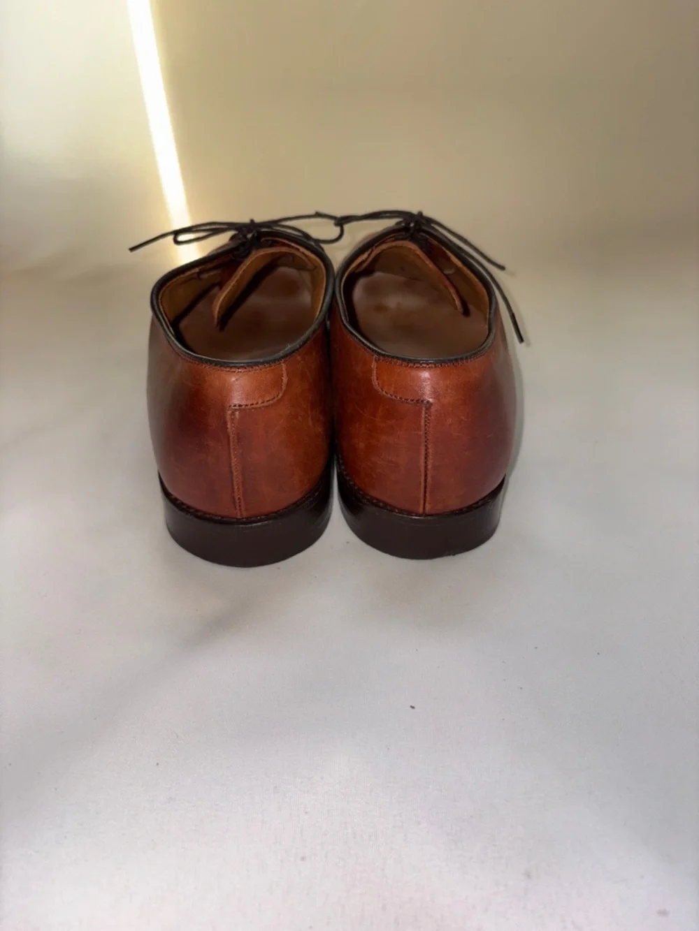 Allen Edmonds Men's Brown Leather Cap-Toe‎ Oxfords Size 10